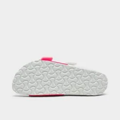 Women's Birkenstock Arizona Split Birko-Flor Sandals Neon Pink/White Patent - 1024214 650 -Nikes Shoes Shop 1024214 650 P6