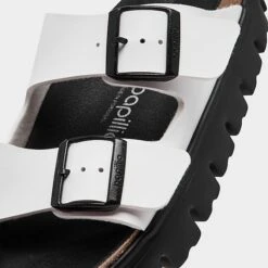 Women's Birkenstock Arizona Chunky Birko-Flor Platform Sandals White - 1025277 100 -Nikes Shoes Shop 1025277 100 P3