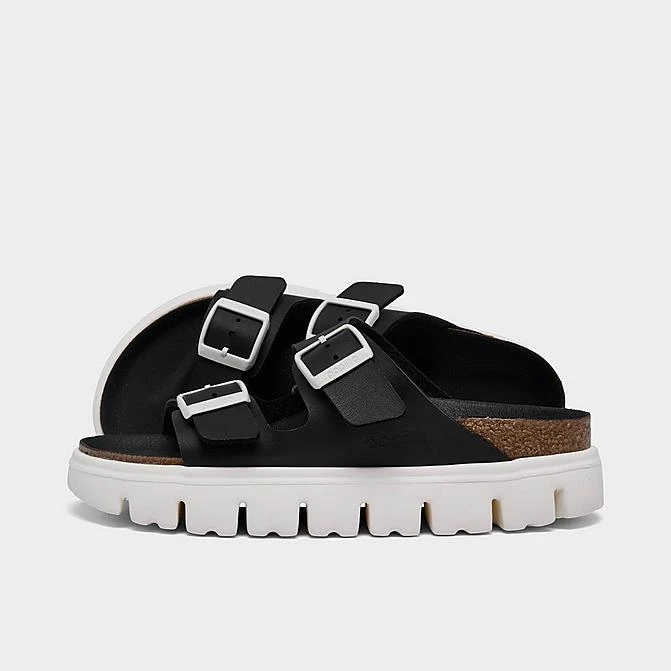 Women's Birkenstock Arizona Chunky Birko-Flor Platform Sandals Black - 1025304 001 3 Women's Birkenstock Arizona Chunky Birko-Flor Platform Sandals Black - 1025304 001