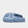 Women's Birkenstock Boston Essentials EVA Soft Footbed Clogs Dusty Blue - 1026237 400 -Nikes Shoes Shop 1026237 400 P1