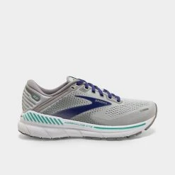 Women's Brooks Adrenaline GTS 22 Running Shoes Alloy/Blue/Green - 1203531B 045