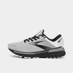 Women's Brooks Adrenaline GTS 22 Running Shoes White/Grey/Black - 1203531B 135