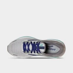 Women's Brooks Adrenaline GTS 22 Running Shoes Alloy/Blue/Green - 1203532A 045 -Nikes Shoes Shop 1203532A 045 P5