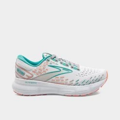 Women's Brooks Glycerin 20 Running Shoes Oyster/Latigo Bay/Coral - 1203691B 061