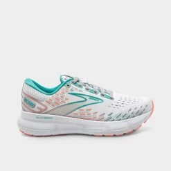 Women's Brooks Glycerin 20 Running Shoes (Wide Width D) Oyster/Latigo Bay/Coral - 1203691D 061