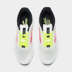 Women's Brooks Launch 9 Running Shoes White/Pink/Nightlife - 1203731B 148 -Nikes Shoes Shop 1203731B 148 P5