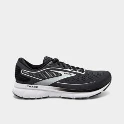 Women's Brooks Trace 2 Road Running Shoes (Wide Width D) Ebony/Black/White - 1203751D 016