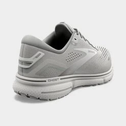 Women's Brooks Ghost 15 Running Shoes Oyster/Alloy/White - 1203801B 112 -Nikes Shoes Shop 1203801B 112 P4