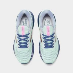 Women's Brooks Ghost 15 Running Shoes Spa Blue/Neo Pink/Copper - 1203801B 492 -Nikes Shoes Shop 1203801B 492 P5