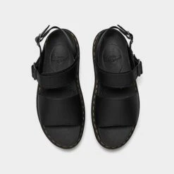 Women's Dr. Martens Voss Leather Strap Sandals Black Hydro - 24233001 001 -Nikes Shoes Shop 24233001 001 P5