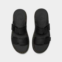 Dr. Martens Chilton Leather Dual Strap Slide Sandals Black Hydro - 25766001 001 -Nikes Shoes Shop 25766001 001 P5