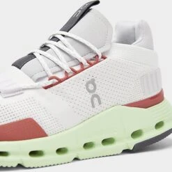 Women's On Cloudnova Running Shoes White/Limelight - 2698489 101 -Nikes Shoes Shop 2698489 101 P3
