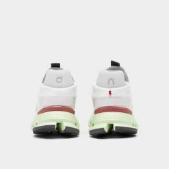 Women's On Cloudnova Running Shoes White/Limelight - 2698489 101 -Nikes Shoes Shop 2698489 101 P4