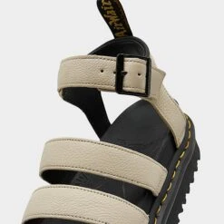 Women's Dr. Martens Blaire Hydro Leather Strap Sandals Parchment Beige - 30706292 292 -Nikes Shoes Shop 30706292 292 P3
