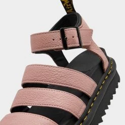 Women's Dr. Martens Blaire Hydro Leather Strap Sandals Peach Beige - 30706329 329 -Nikes Shoes Shop 30706329 329 P3