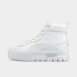 Women's Puma Mayze Mid Casual Shoes Puma White - 38117001 100