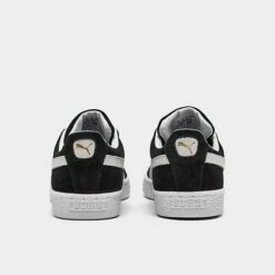 Women's Puma Suede Classic Casual Shoes Black/White/Egret - 38141001 001 -Nikes Shoes Shop 38141001 001 P4