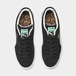 Women's Puma Suede Classic Casual Shoes Black/White/Egret - 38141001 001 -Nikes Shoes Shop 38141001 001 P5
