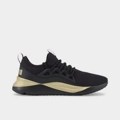 Women's Puma Pacer Future Allure Casual Shoes Black/Matte Gold - 38463606 001 -Nikes Shoes Shop 38463606 001 P3
