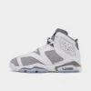 Nike Big Kids' Air Jordan Retro 6 Basketball Shoes White/Medium Grey/Cool Grey - 384665 100 -Nikes Shoes Shop 384665 100 P1