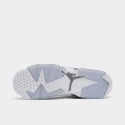 Nike Big Kids' Air Jordan Retro 6 Basketball Shoes White/Medium Grey/Cool Grey - 384665 100 -Nikes Shoes Shop 384665 100 P6