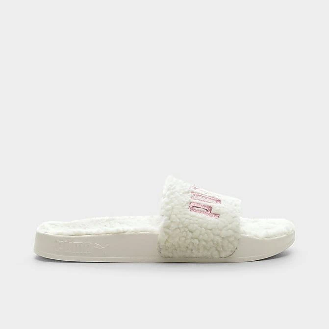 Women's Puma Leadcat 2.0 Sherpa Slide Sandals Marshmallow/Rose Gold - 38516101 100 3 Women's Puma Leadcat 2.0 Sherpa Slide Sandals Marshmallow/Rose Gold - 38516101 100