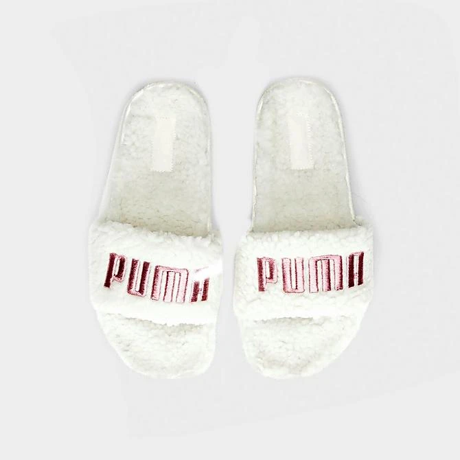 Women's Puma Leadcat 2.0 Sherpa Slide Sandals Marshmallow/Rose Gold - 38516101 100 7 Women's Puma Leadcat 2.0 Sherpa Slide Sandals Marshmallow/Rose Gold - 38516101 100 - Image 5