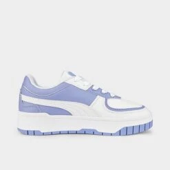 Women's Puma Cali Dream Tweak Dissimilar Platform Casual Shoes Puma White/Lavendar Pop - 38627802 100 -Nikes Shoes Shop 38627802 100 P3