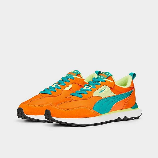 Women's Puma Rider FV Vintage Casual Shoes Vibrant Orange/Green/Light Lime - 38747503 800 4 Women's Puma Rider FV Vintage Casual Shoes Vibrant Orange/Green/Light Lime - 38747503 800 - Image 2