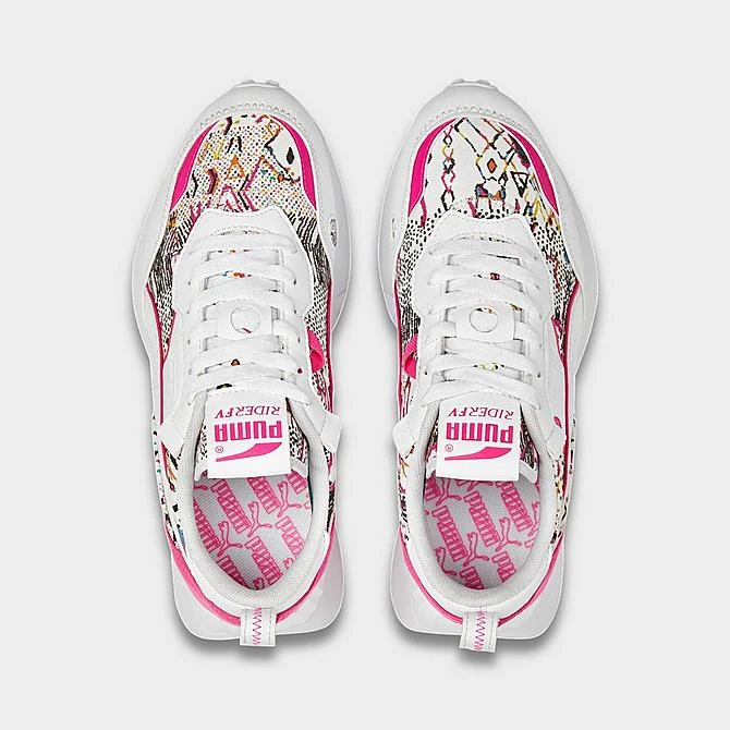 Women's Puma Rider FV Artisan Casual Shoes Puma White/Ravish - 38988701 100 7 Women's Puma Rider FV Artisan Casual Shoes Puma White/Ravish - 38988701 100 - Image 5