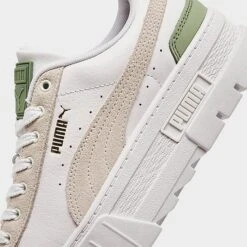 Women's Puma Mayze Casual Shoes White/Sage/Bone - 39210504 100 -Nikes Shoes Shop 39210504 100 P3