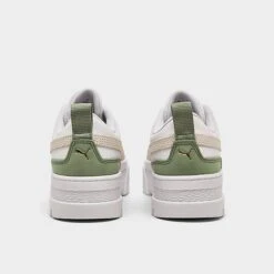 Women's Puma Mayze Casual Shoes White/Sage/Bone - 39210504 100 -Nikes Shoes Shop 39210504 100 P4