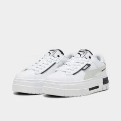 Women's Puma Mayze Crashed Casual Shoes Puma White/Puma Black - 39249502 100 -Nikes Shoes Shop 39249502 100 P2
