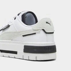 Women's Puma Mayze Crashed Casual Shoes Puma White/Puma Black - 39249502 100 -Nikes Shoes Shop 39249502 100 P4