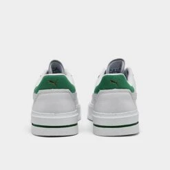 Women's Puma Cali Court Match Casual Shoes White/Green - 39309401 100 -Nikes Shoes Shop 39309401 100 P4