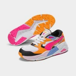 Women's Puma TRC Mira Artisan Casual Shoes Puma White/Puma Black/Ravish - 39460601 100 -Nikes Shoes Shop 39460601 100 P2