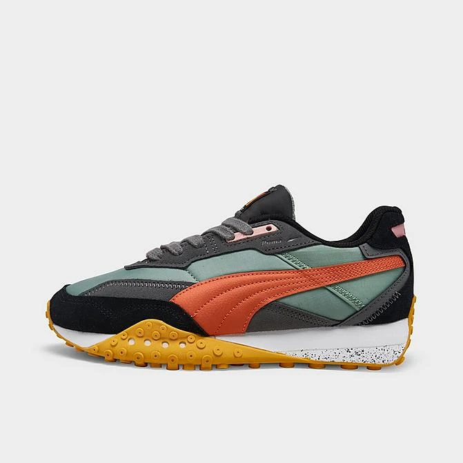 Women's Puma Blktop Rider Casual Shoes Green Fog/Hot Heat/Black - 39515201 300 3 Women's Puma Blktop Rider Casual Shoes Green Fog/Hot Heat/Black - 39515201 300