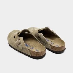 Women's Birkenstock Boston Soft Footbed Clogs Taupe - 560773 250 -Nikes Shoes Shop 560773 250 P4