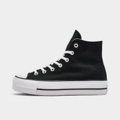 Women's Converse Chuck Taylor All Star Lift Platform Casual Shoes Black/White/White - 560845FÂ 001