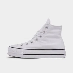 Women's Converse Chuck Taylor All Star Lift Platform Casual Shoes White/Black/White - 560846FÂ 102