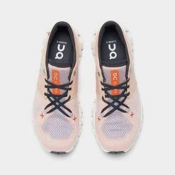 Women's On Cloud X 3 Running Shoes Rose/Sand - 6098691 680 -Nikes Shoes Shop 6098691 680 P5