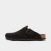 Women's Birkenstock Boston Soft Footbed Clogs Black - 660473 001 -Nikes Shoes Shop 660473 001 P1