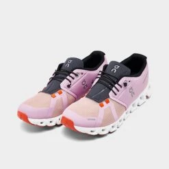Women's On Cloud 5 Push Running Shoes Fiji/Rose - 6998552 530 -Nikes Shoes Shop 6998552 530 P2