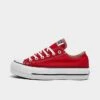 Women's Converse Chuck Taylor All Star Lift Low Platform Casual Shoes Converse Red/White/Black - A06839C 600 -Nikes Shoes Shop A06839C 600 P1