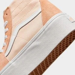 Vans Sk8-Hi Tapered Stackform Soft Suede Casual Shoes Peach - A5JMKBOD 810 -Nikes Shoes Shop A5JMKBOD 810 P3