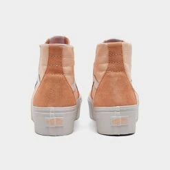 Vans Sk8-Hi Tapered Stackform Soft Suede Casual Shoes Peach - A5JMKBOD 810 -Nikes Shoes Shop A5JMKBOD 810 P4