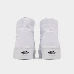 Vans Sk8-Hi Tapered Stackform Soft Suede Casual Shoes Dawn Blue/True White - A5JMKW00 100 -Nikes Shoes Shop A5JMKW00 100 P4