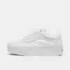 Women's Vans Old Skool Stackform Soft Suede Casual Shoes True White - A7Q5MW00 100 -Nikes Shoes Shop A7Q5MW00 100 P1