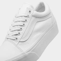 Women's Vans Old Skool Stackform Soft Suede Casual Shoes True White - A7Q5MW00 100 -Nikes Shoes Shop A7Q5MW00 100 P3