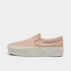 Women's Vans Classic Slip-On Stackform Casual Shoes Rose Smoke - A7Q5RBQL 660